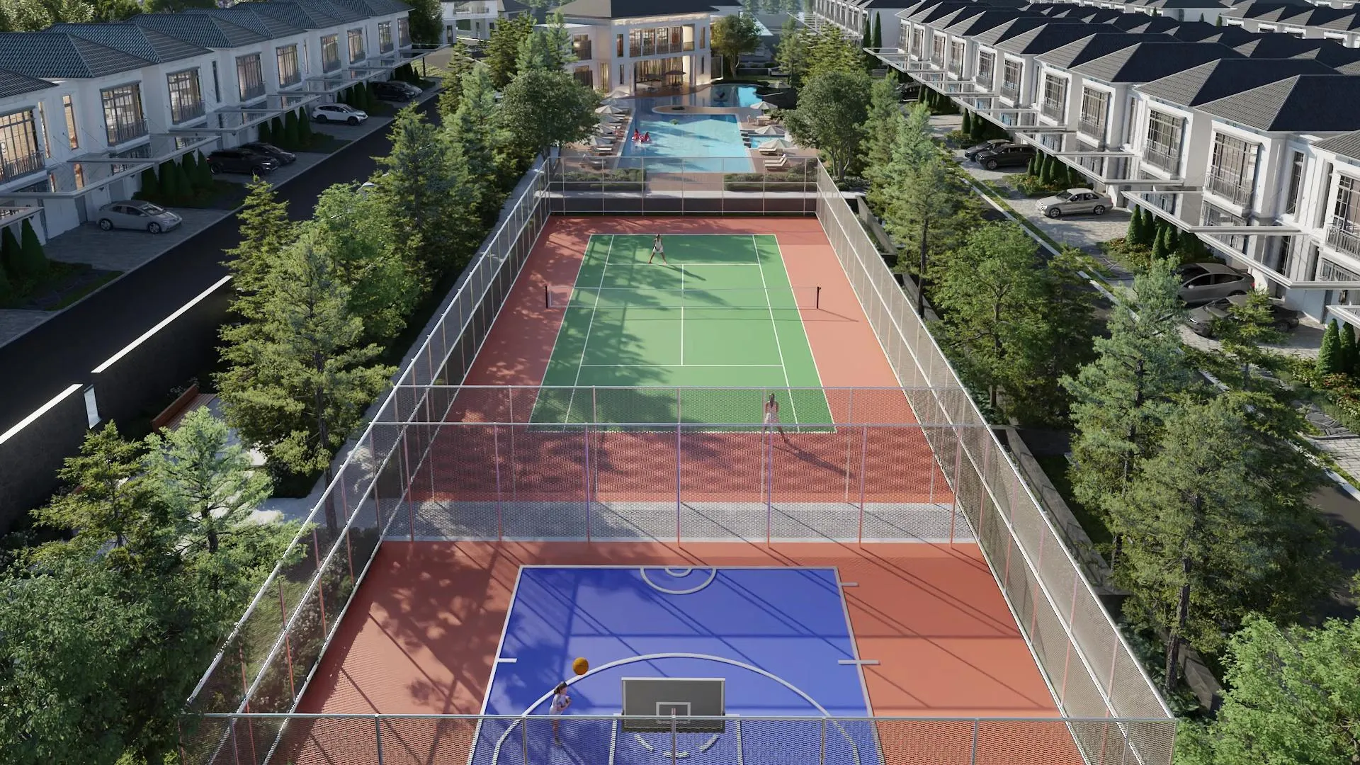 Basketball & Tennis Courts