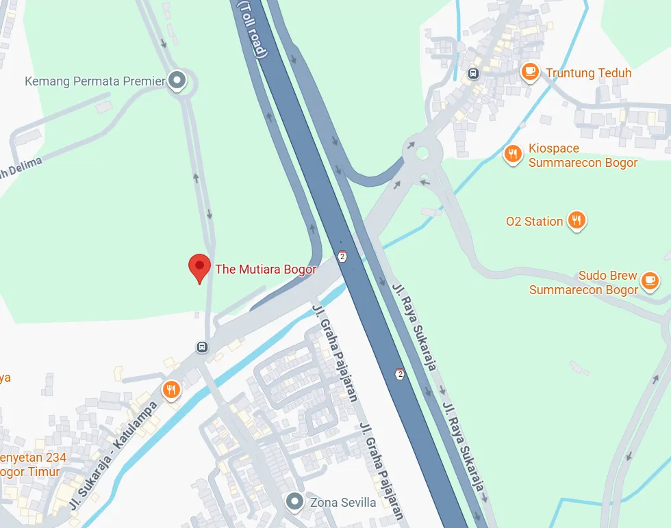 Peta Lokasi Kota Wisata Cibubur